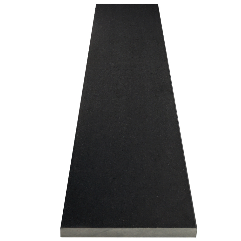 8 x 72 Threshold Saddle | Honed Absolute Black Granite